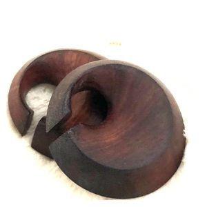 Organic Blood Wood Pair 2mm(5/8”)! Beautiful set!